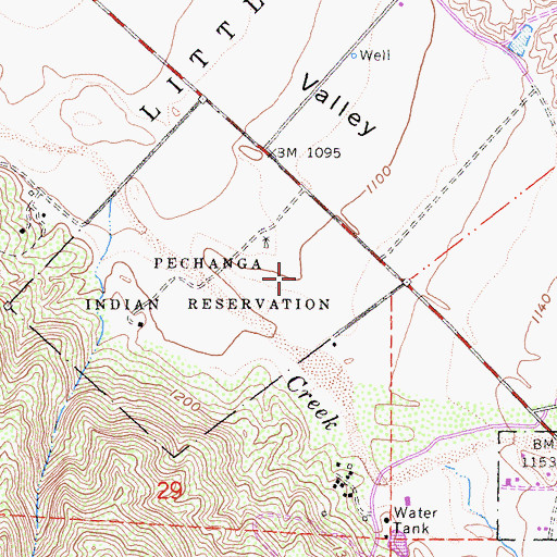 Topographic Map of Pechanga Fire Department Station 2, CA