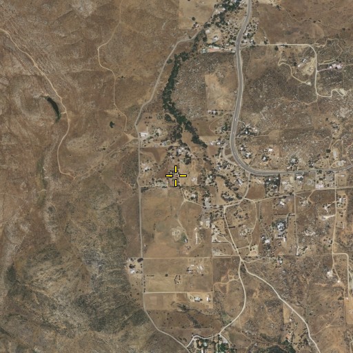 Aerial/Satellite Image of California Department of Forestry and Fire Protection Dulzura Fire Station 35, CA