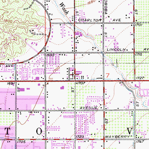 Topographic Map of Hemet Fire Department Station 5, CA