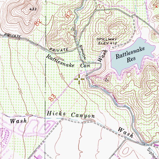 Topographic Map of Orange County Fire Authority Station 55, CA