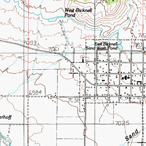 Topographic Map of Wayne County Ambulance - Bicknell, UT
