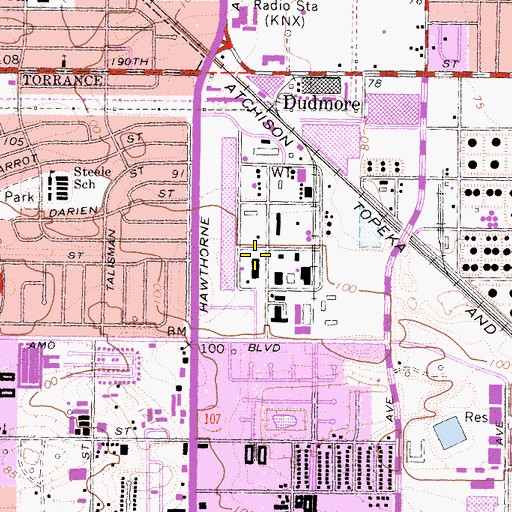 Topographic Map of Gerber Ambulance Service, CA