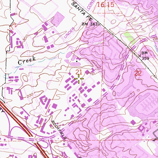 Topographic Map of Pacific Ambulance, CA