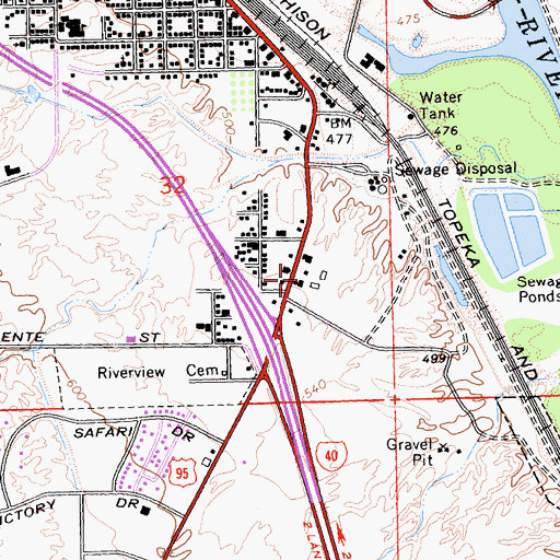 Topographic Map of Baker Emergency Medical Services, CA