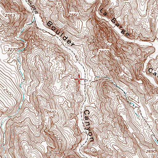 Topographic Map of Boulder Trail, AZ