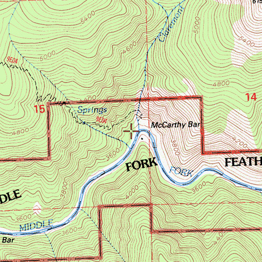 Topographic Map of Claremont Creek, CA