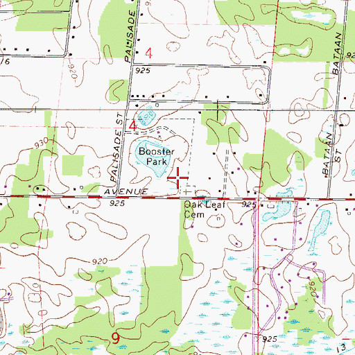 Topographic Map of East Bethel Fire Department Station 2, MN