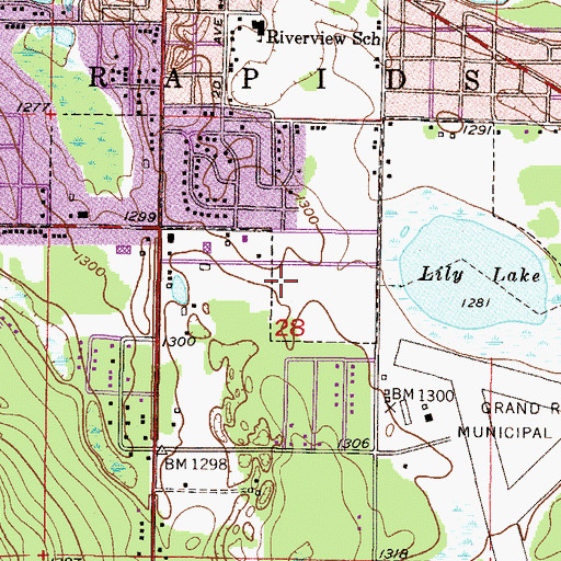 Topographic Map of Minnesota Interagency Fire Center, MN