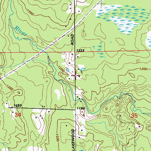 Topographic Map of Normanna Volunteer Fire Department Fire Hall 2, MN
