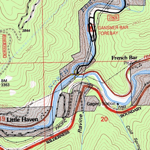 Topographic Map of East Branch North Fork Feather River, CA
