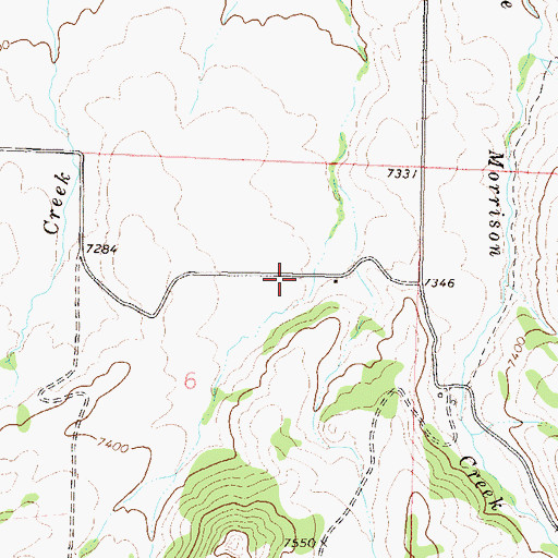 Topographic Map of Oak Creek Fire Protection District Stagecoach Station 1, CO