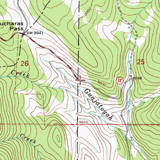 Topographic Map of Stonewall Fire Protection District Cucharas Pass Ranch Station, CO