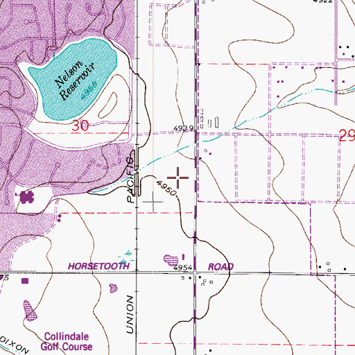 Topographic Map of Poudre Fire Authority Station 10, CO