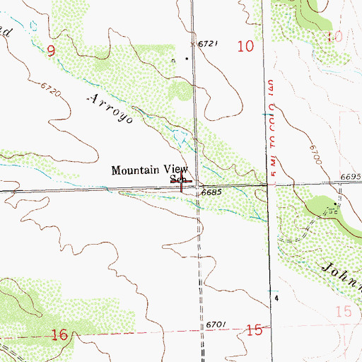 Topographic Map of Fort Lewis Mesa Fire Protection District Station 4, CO