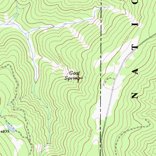 Topographic Map of Goat Spring, CA
