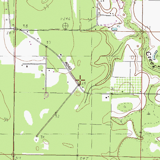 Topographic Map of East Central Volunteer Fire Department Station 4, MS