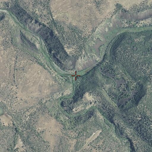 Aerial/Satellite Image of Horse Creek, CA