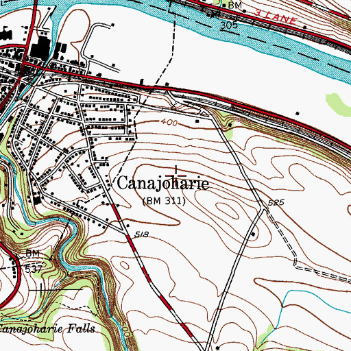 Topographic Map of East Hill School, NY
