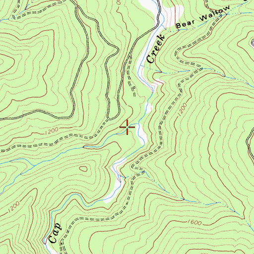 Topographic Map of Leary Creek, CA