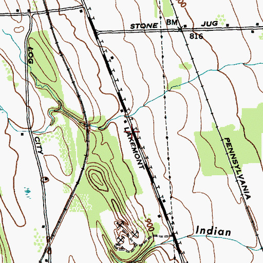 Topographic Map of Spring Hill Mennonite School, NY