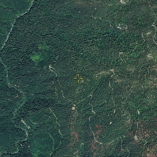 Aerial/Satellite Image of Little Glazer Ridge, CA