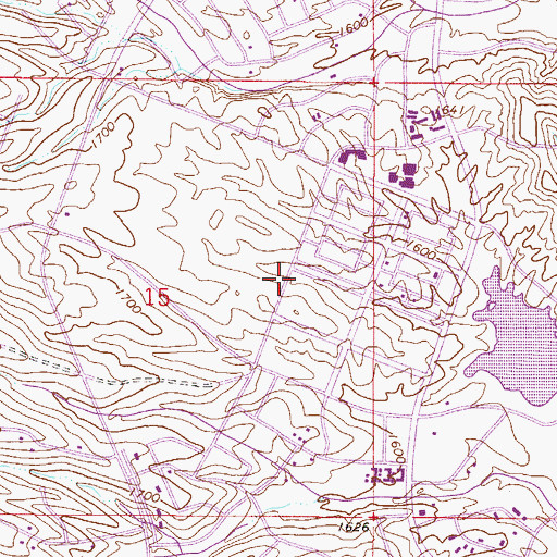 Topographic Map of Maricopa County Library District Fountain Hills Branch, AZ