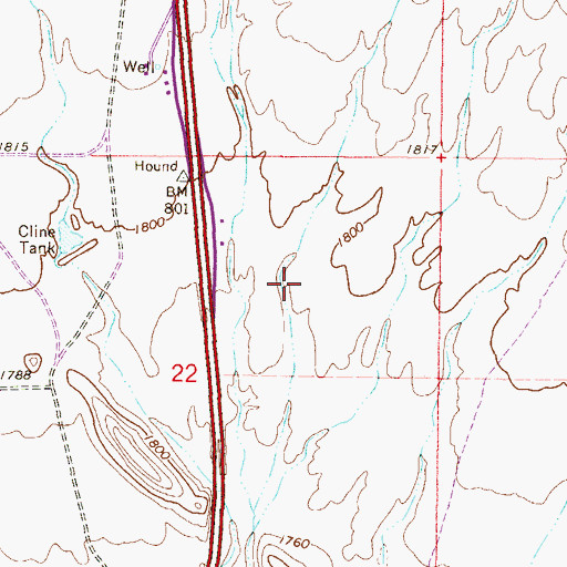 Topographic Map of Maricopa County Library District North Valley Regional Branch, AZ