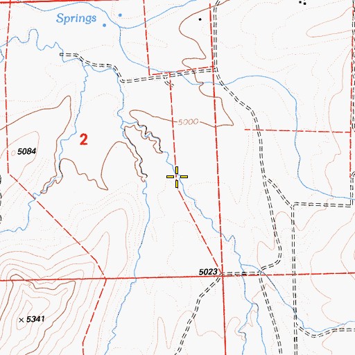 Topographic Map of Martin Neck Canyon, CA