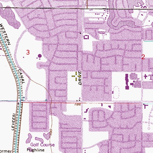 Topographic Map of Westchester Care Center, AZ