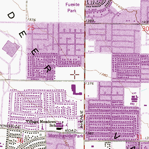 Topographic Map of Sierra Adobe Post Office, AZ