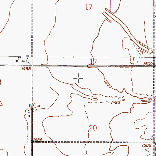 Topographic Map of Links Estates Mobile Home Park, AZ