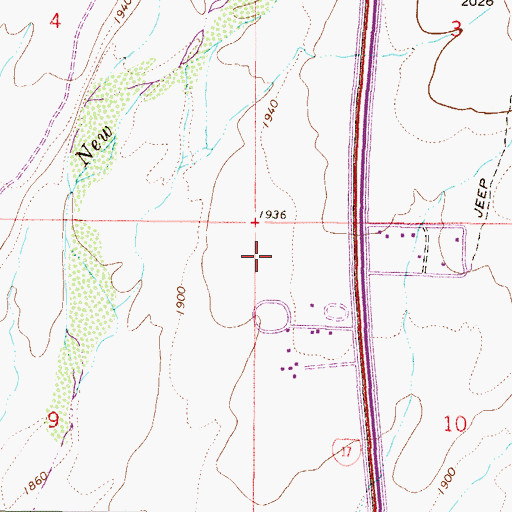 Topographic Map of Daisy Mountain Post Office, AZ