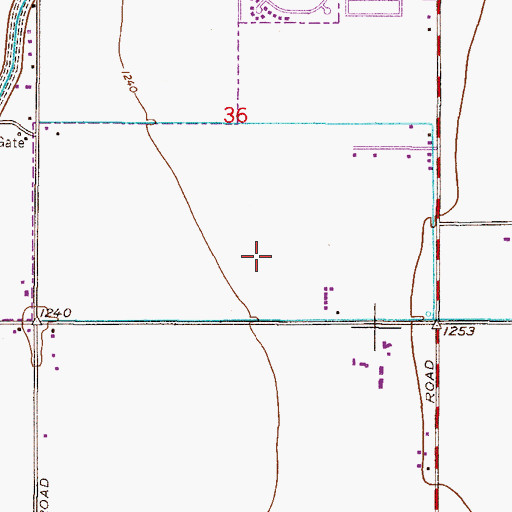 Topographic Map of Chandler - Gilbert Community College Pecos Campus Arnette Scott Ward Performing Arts Center, AZ