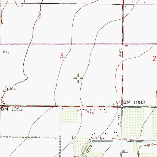 Topographic Map of Aguila 18 Hole Championship Course, AZ