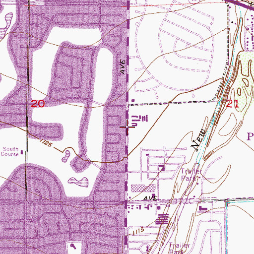 Topographic Map of Immanuel Campus of Care, AZ