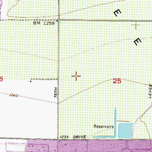 Topographic Map of Arrowhead Country Club, AZ