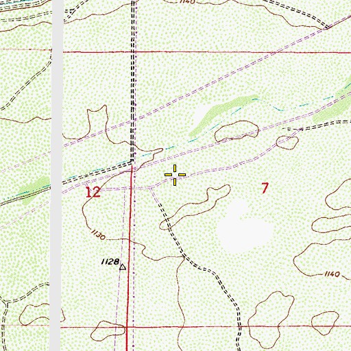 Topographic Map of Whirlwind Golf Club, AZ