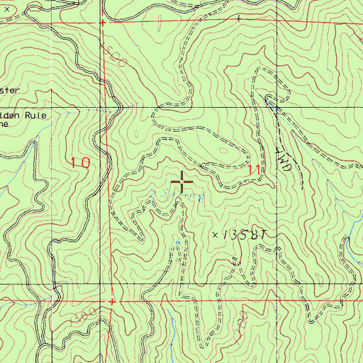 Topographic Map of New Year Mine, CA