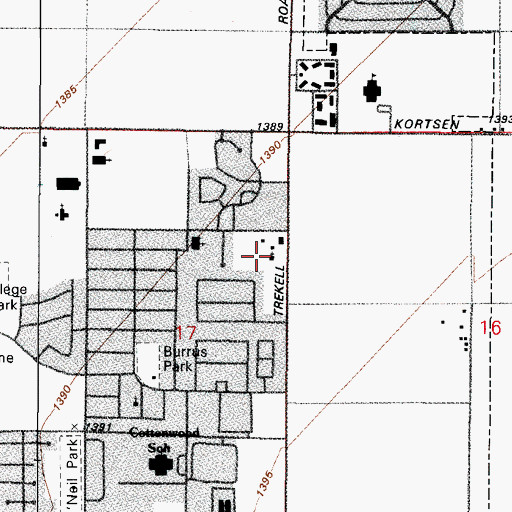 Topographic Map of Casa Grande Seventh Day Adventist Church, AZ