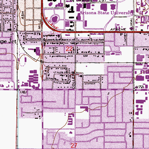 Topographic Map of Community Christian Church, AZ