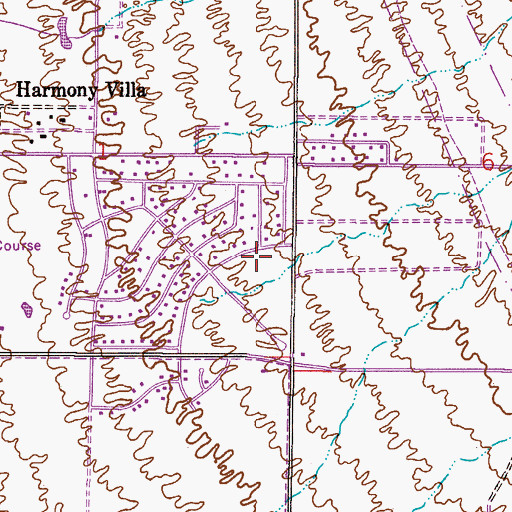 Topographic Map of East Valley Free Will Baptist Church, AZ