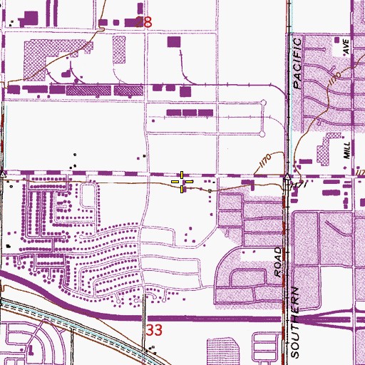 Topographic Map of Emmanuel Lutheran Church, AZ