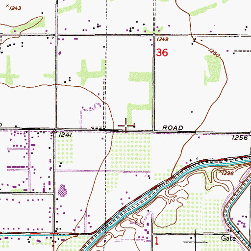 Topographic Map of Ferguson Memorial Baptist Church, AZ