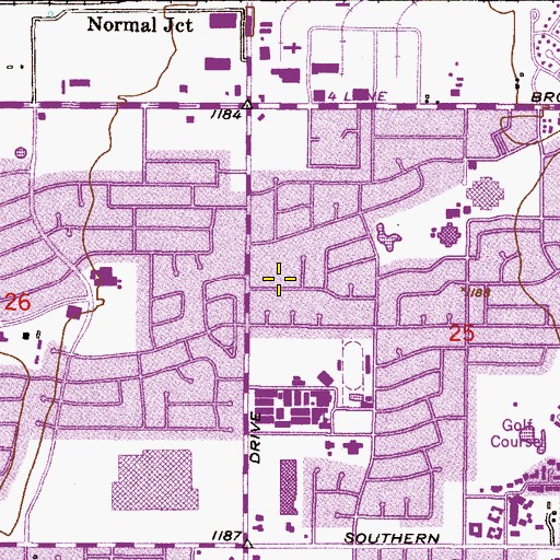 Topographic Map of First Church of Christ Scientist Tempe, AZ