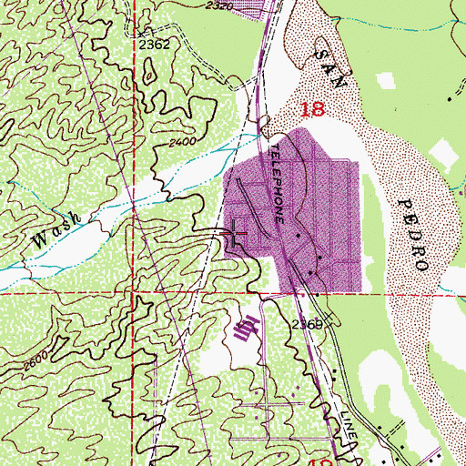 Topographic Map of First Southern Baptist Church, AZ