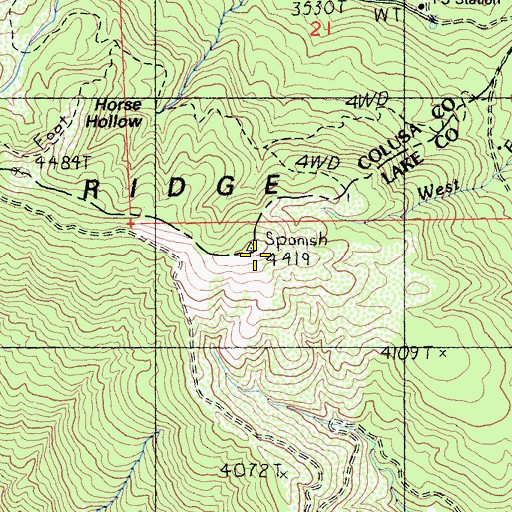 Topographic Map of Pacific Ridge, CA