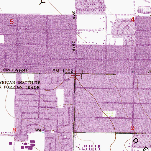 Topographic Map of Harvest Rock Church, AZ