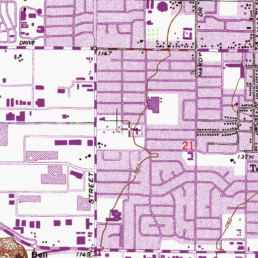 Topographic Map of The Church of Jesus Christ of Latter Day Saints, AZ