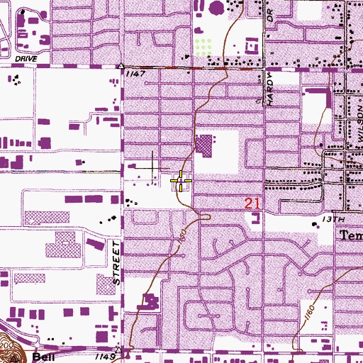 Topographic Map of The Church of Jesus Christ of Latter Day Saints, AZ