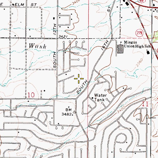Topographic Map of The Church of Jesus Christ of Latter Day Saints, AZ